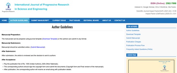 To Publish a Paper Author Guidelines